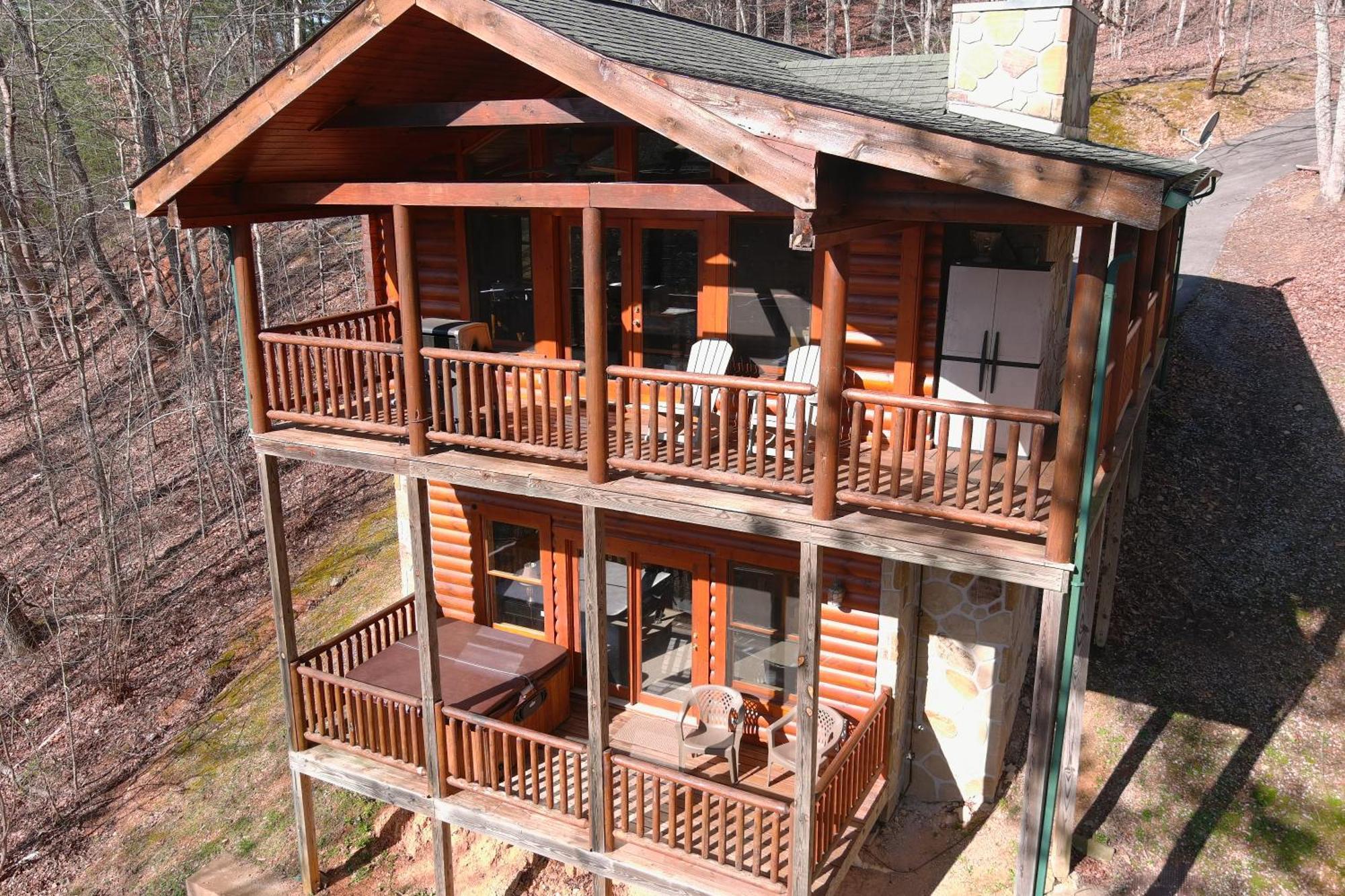 Private Smoky Mountain Luxury Log Home With 2 Fireplaces, Hot Tub & Community Pool Sevierville Exterior photo